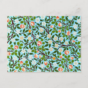 Morris - Omslag,  bloempatroon Briefkaart