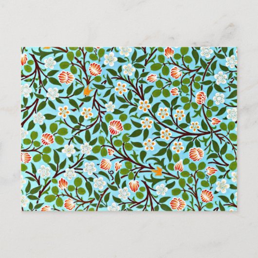 Morris - Omslag, bloempatroon Briefkaart (Voorkant)