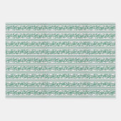 Morris Oranje Geel Groen Stripe Patroon Inpakpapier Vel (Voorkant 3)