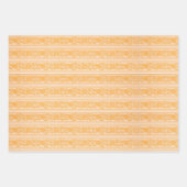 Morris Oranje Geel Groen Stripe Patroon Inpakpapier Vel (Voorkant 2)