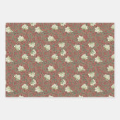 Morris Park Copper en Green Floral Demask Inpakpapier Vel (Voorkant)