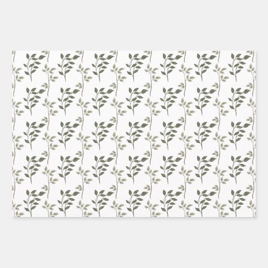 Morris Park Floral Pattern Inpakpapier Vel (Voorkant 3)