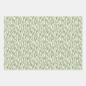 Morris Park Red en Green Floral Demask Inpakpapier Vel (Voorkant 3)