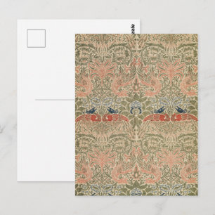 Morris - Pauw & Dragon Bloempatroon Briefkaart