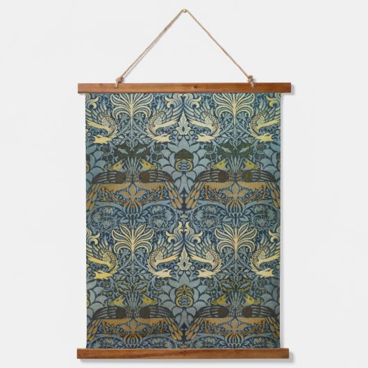 Morris -  Pauw & Dragon Bloempatroon Hangend Wandkleed (Voorkant)