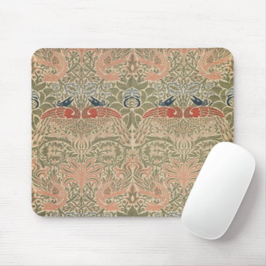 Morris -  Pauw & Dragon Bloempatroon Muismat (Met muis)