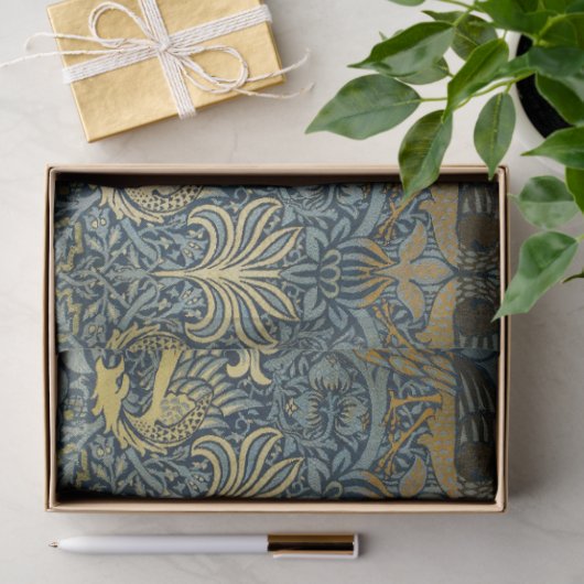 Morris -  Pauw & Dragon Bloempatroon Tissuepapier (Geschenk)