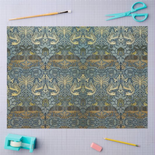 Morris - Pauw & Dragon Bloempatroon Tissuepapier (Craft)