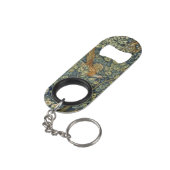 Morris Pheasant eekhoorn & Bloempatroon Mini Flessenopener (Achterkant Gekanteld)