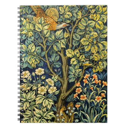 Morris Pheasant eekhoorn & Bloempatroon Notitieboek (Voorkant)