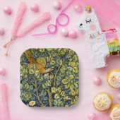 Morris  Pheasant eekhoorn & Bloempatroon Papieren Bordje (Feest)