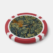 Morris  Pheasant eekhoorn & Bloempatroon Poker Chips (Enkel)