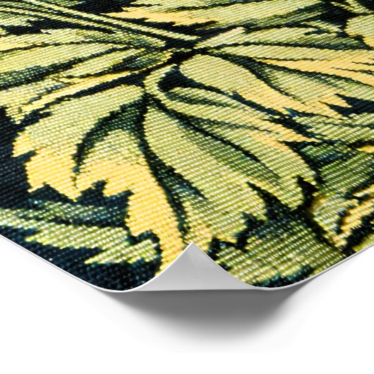 Morris  Pheasant eekhoorn & Bloempatroon Poster (Hoek)