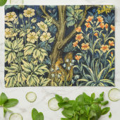 Morris  Pheasant eekhoorn & Bloempatroon Theedoek (Gevouwen)