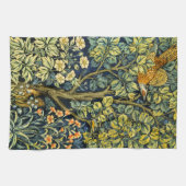 Morris  Pheasant eekhoorn & Bloempatroon Theedoek (Horizontaal)