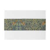 Morris Pheasant eekhoorn & Bloempatroon Uitnodigingen Wikkel (Achterkant Voorbeeld)