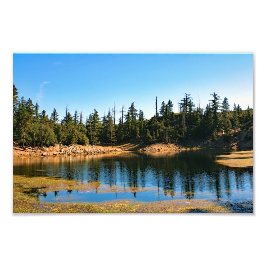 Morris Reservoir en Crystal Lake Foto Afdruk (Voorkant)