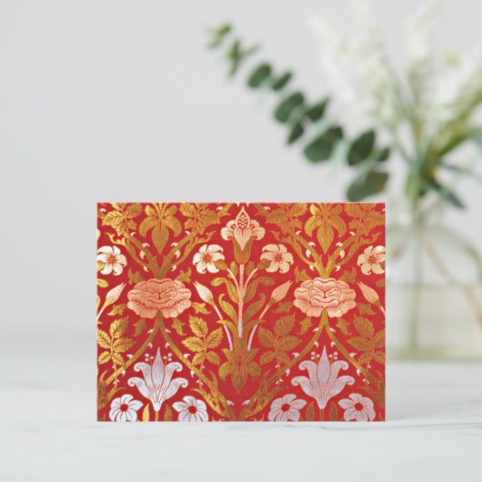 Morris - Roos en Lily Briefkaart (Staand voorkant)