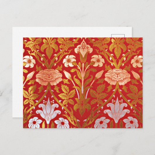 Morris - Roos en Lily Briefkaart (Voorkant / Achterkant)