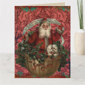 Morris Santa Claus | Vakantie Kaart (Voorkant)