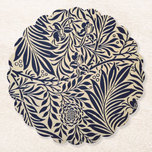 Morris - Spray - Navy Blue en neutraal Kartonnen Onderzetters (Voorkant)