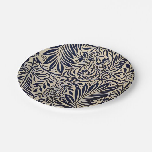 Morris - Spray - Navy Blue en neutraal Papieren Bordje (Gekanteld)