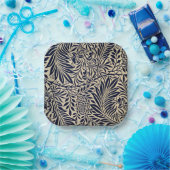 Morris - Spray - Navy Blue en neutraal Papieren Bordje (Feest)