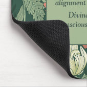 Morris stijl bloemenpatroon Inspirerend Gezegde Muismat (Hoek)