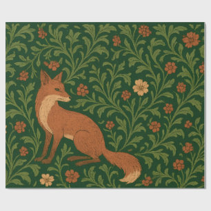 Morris Stijl Vos Bos Cottagecore Tissuepapier Cadeaupapier