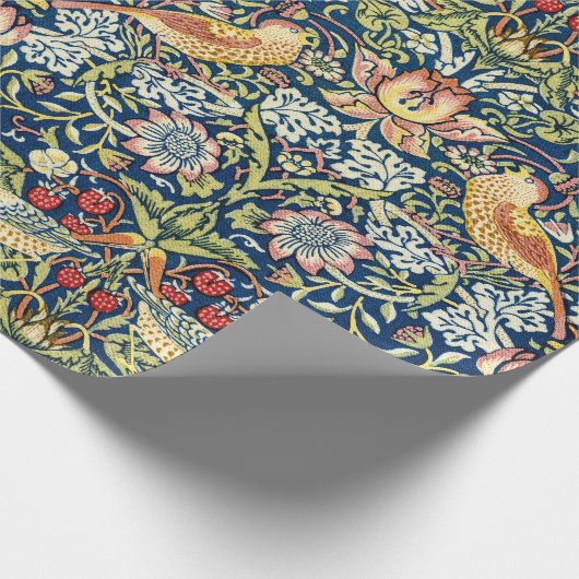 Morris - Strawberry Thief Bird & Floral Pattern Cadeaupapier (Hoek)