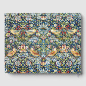 Morris - Strawberry Thief Bird & Floral Pattern Gastenboek (Achterkant)