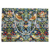Morris - Strawberry Thief Bird & Floral Pattern Groot Cadeauzakje (Achterkant)