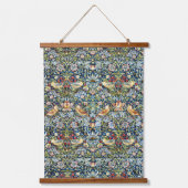 Morris - Strawberry Thief Bird & Floral Pattern Hangend Wandkleed (Voorkant)