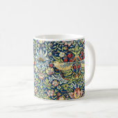 Morris - Strawberry Thief Bird & Floral Pattern Koffiemok (Voorkant rechts)