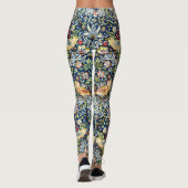 Morris - Strawberry Thief Bird & Floral Pattern Leggings (Achterkant)