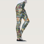 Morris - Strawberry Thief Bird & Floral Pattern Leggings (Rechts)