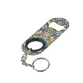 Morris - Strawberry Thief Bird & Floral Pattern Mini Flessenopener (Achterkant Gekanteld)