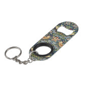 Morris - Strawberry Thief Bird & Floral Pattern Mini Flessenopener (Voorkant Gekanteld)