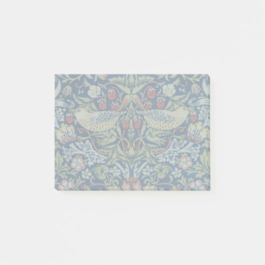 Morris - Strawberry Thief Bird & Floral Pattern Post-it® Notes (Voorkant)
