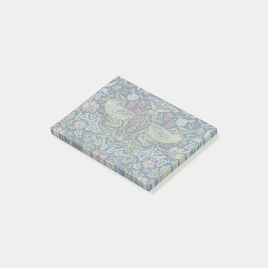 Morris - Strawberry Thief Bird & Floral Pattern Post-it® Notes (Schuin)