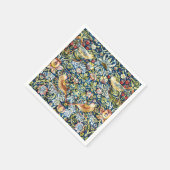 Morris - Strawberry Thief Bird & Floral Pattern Servet (Hoek)
