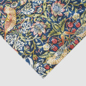 Morris - Strawberry Thief Bird & Floral Pattern Tissuepapier (Detail)
