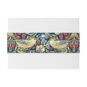 Morris - Strawberry Thief Bird & Floral Pattern Uitnodigingen Wikkel (Achterkant Voorbeeld)