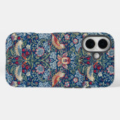 Morris Strawberry Thief Classic Indigo Blau Fijn Case-Mate iPhone Case (Achterkant (horizontaal))