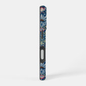 Morris Strawberry Thief Classic Indigo Blau Fijn iPhone 16 Hoesje (Rechterkant)
