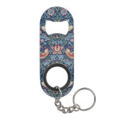 Morris Strawberry Thief Classic Indigo Blauw Fijn Mini Flessenopener (Achterkant)