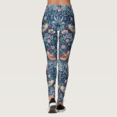Morris Strawberry Thief Classic Indigo Blue Fijn Leggings (Achterkant)