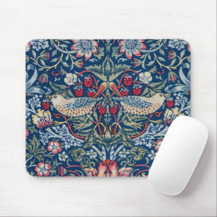 Morris Strawberry Thief Classic Indigo Blue Fijn Muismat