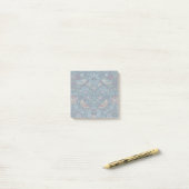Morris Strawberry Thief Classic Indigo Blue Fijn Post-it® Notes (Op bureau)