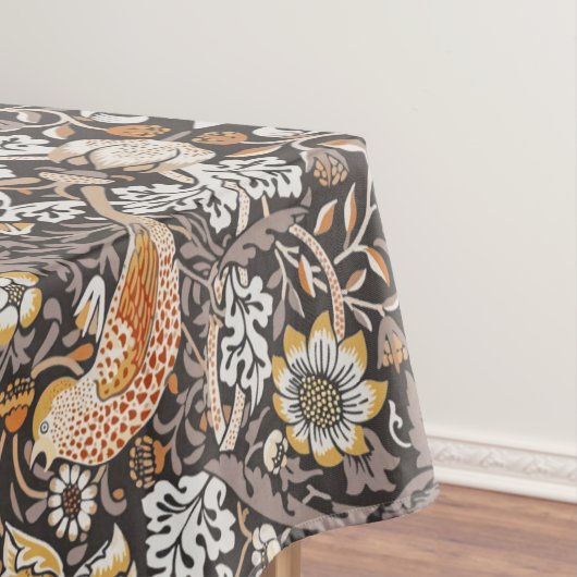 Morris Strawberry Thief Floral Pattern Earth Tones Tafelkleed (Voorbeeld)